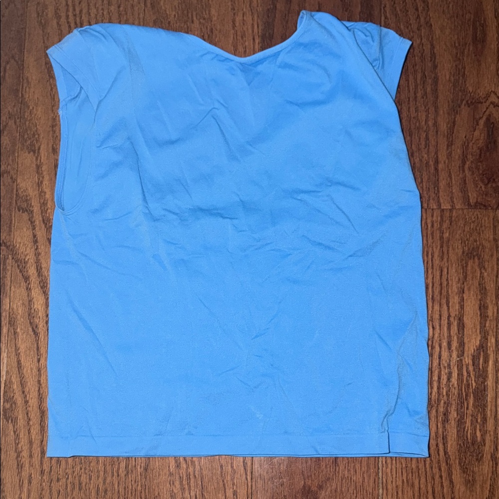 Blue Women's Top Scooped back